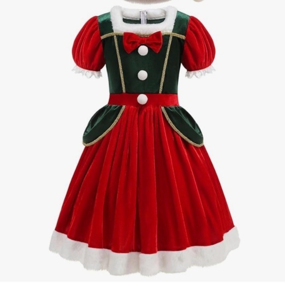 Christmas children’s boutique  Red and Green Costume Dress